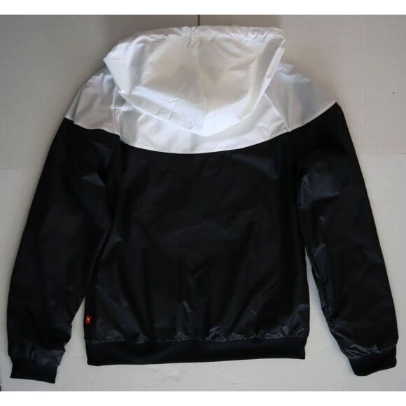 Nike AR3092-010 Women's Sz S Black/White Windrunner Hooded Jacket - Picture 10 of 11